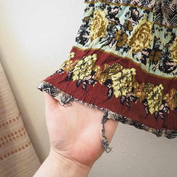 Free People Birds of Paradise Strapless Jumpsuit sz xs - Picture 6 of 9